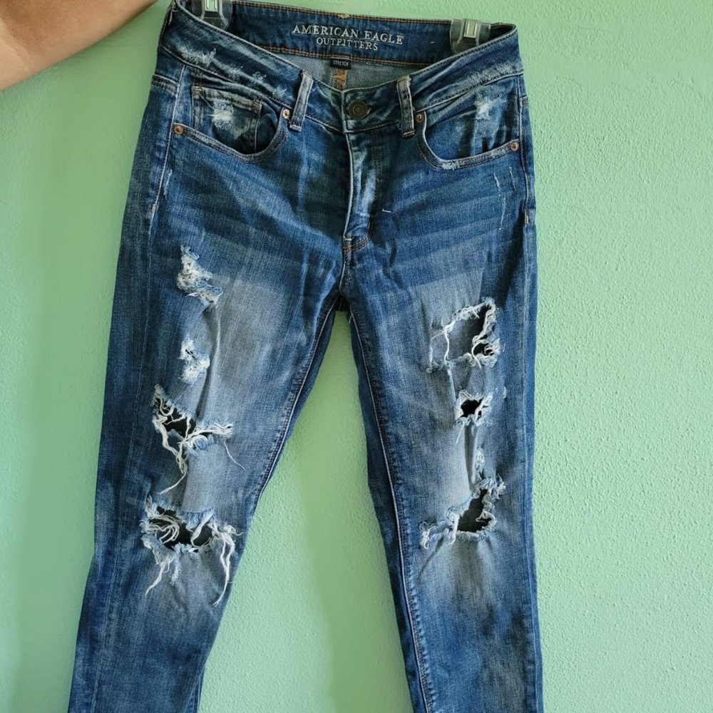 American Eagle Outfitters skinny high-waist jeans
